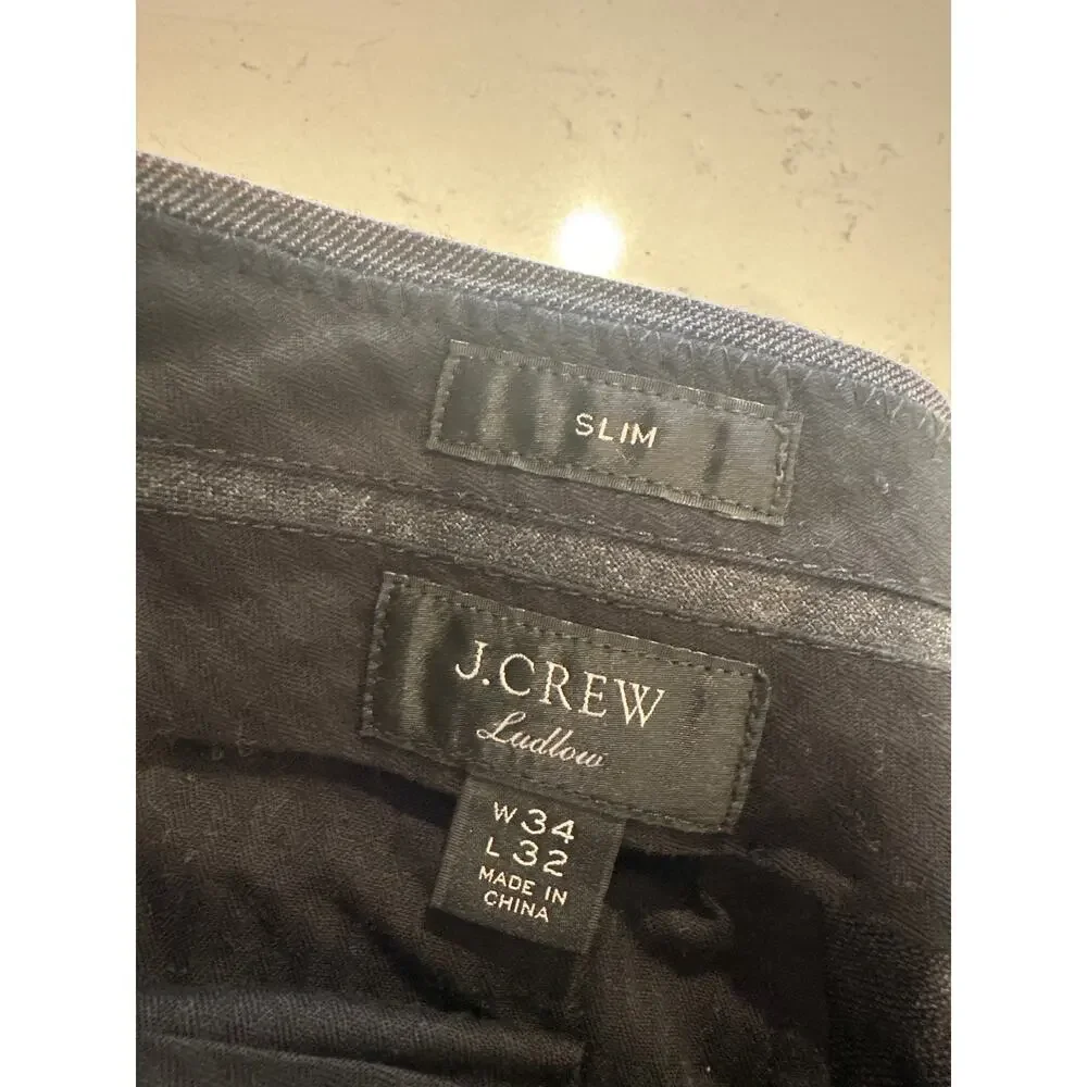 J. Crew Ludlow Slim Wool Blend Dress Pants Size 34/32
